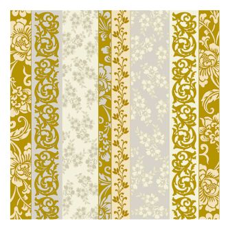 Dining Collection Lunch Napkins - Rose Gold Scrolls - 20 ct.