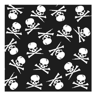 Halloween Lunch Napkins - Skull & Crossbones - 20 ct.