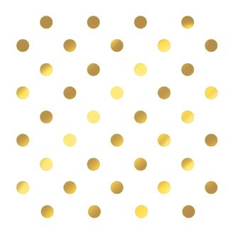 Dining Collection Lunch Napkins - Gold Polka Dots - 20 ct.