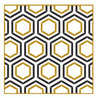 Dining Collection Lunch Napkins - Honeycomb (Metallic) - 20 ct.