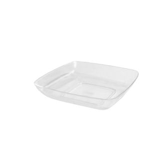 Mini Delights - Mini Appetizer Plates - Clear Plastic - 20 Ct.