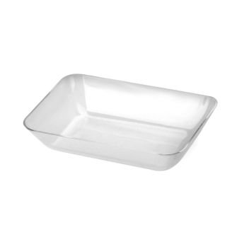 Mini Delights - Mini Rectangular Tray - Clear Plastic - 20 ct.