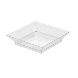 Mini Delights - Mini Square Dish - Clear Plastic