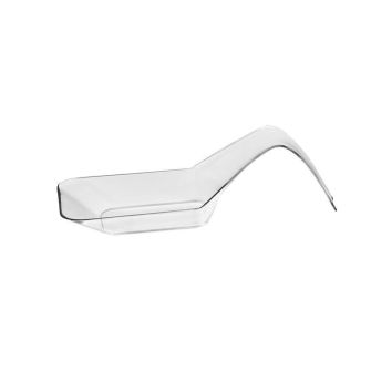 Mini Delights - Mini Crescent Spoon - Clear Plastic - 10 ct.