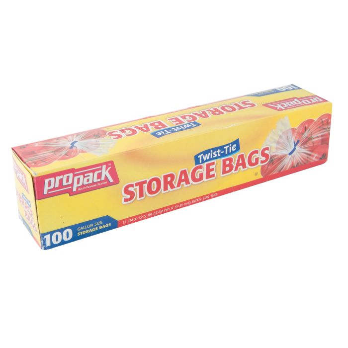 ProPack Storage Bags w/ Twist Ties - 100 ct.