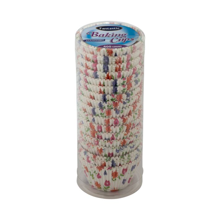 Fantastic Baking Cups (Standard Size) -  Floral - 400 Count