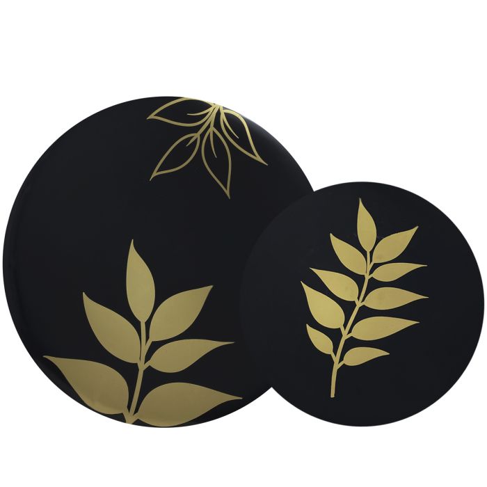 CoupeWare Gold Leaf (Black/Gold)  Combo Plates - 32 ct.