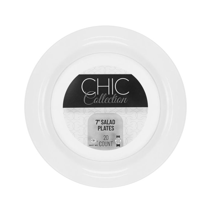 Chic Collection - 7 in. Salad Plate (Clear) - 20 ct.