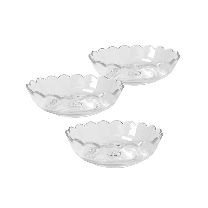 Mini Delights - Mini Round Candy Dish - Clear Plastic - 40 ct.