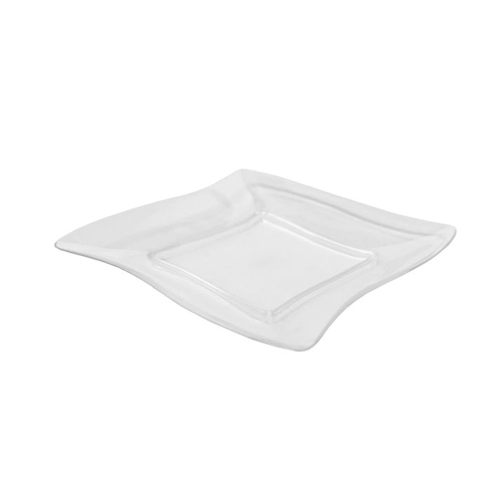 Mini Delights - Mini Wave Dish - Clear Plastic - 15 ct.