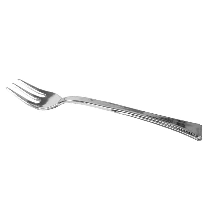 Mini Delights - Silver Plastic Mini Forks - 40 Count