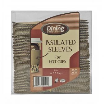 Dining Collection Insulated Sleeves for Hot Cups (Fits 8 oz. cups) - 50 ct.