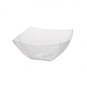 Dining Collection 16 oz. Square Bowl - Clear