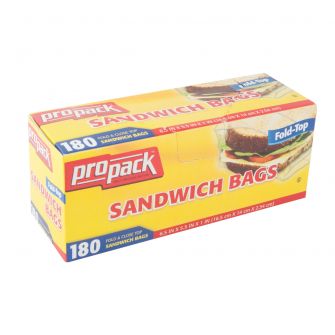 ProPack Fold Top Sandwich Bags - 180 ct.