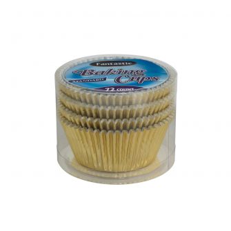 Fantastic Baking Cups (Standard Size) -  Gold - 72 Count