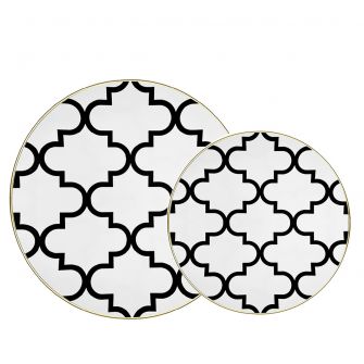 CoupeWare Moroccan (White/Black/Gold) - Combo Pack - 32 ct 