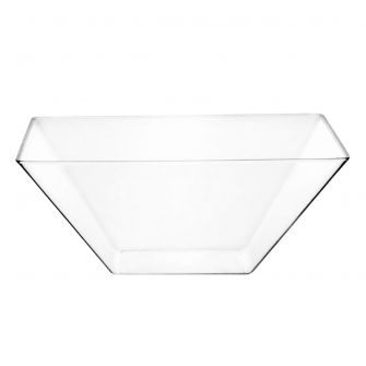 Shapes Collection – 96 oz. Square Serving Bowl (Clear)