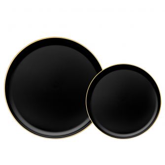 BrimWare Basic Combo Plates (Black / Gold) - 20 ct.
