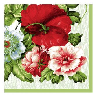 Dining Collection Lunch Napkins - Roses Are Red - 20 ct.