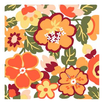Dining Collection Lunch Napkins - Scattered Blossoms - 20 ct.