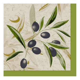 Dining Collection Lunch Napkins - The Olive Branch - 20 ct.