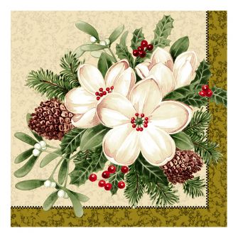 Dining Collection Lunch Napkins Flowers #36