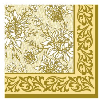 Dining Collection Lunch Napkins - Golden Peach Petal Pride - 20 ct.