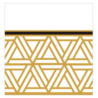 Dining Collection Lunch Napkins - Triangle Deco - 20 ct.