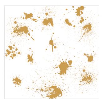 Dining Collection Lunch Napkins - Gold Splatter (Metallic) - 20 ct.
