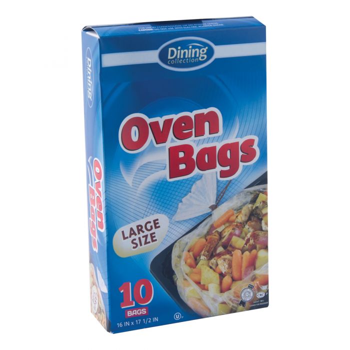 Dining Collection Oven Bags - Large Size - 16" x 17.5" - 10 ct.