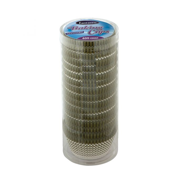 Fantastic Baking Cups (Standard Size) -  Linear Gold - 400 Count