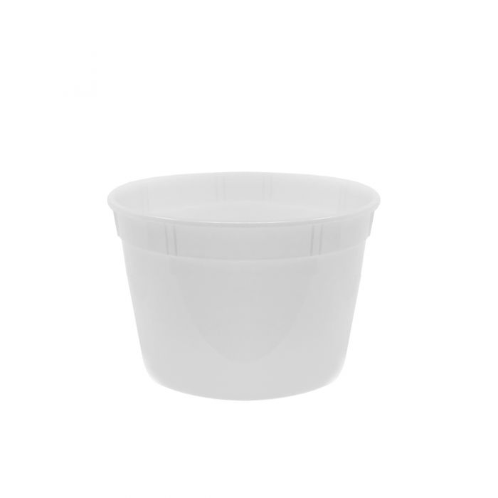 Plastico 64 oz. Clear Round Containers - 200 ct. - Bulk Packaging