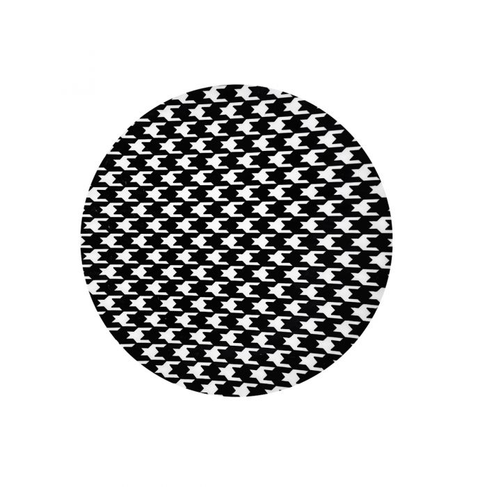 CoupeWare Houndstooth (White/Black)  7.5" Plates - 10 ct.