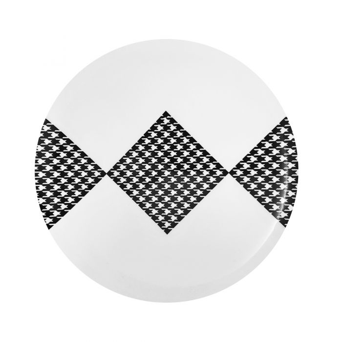 CoupeWare Houndstooth (White/Black)  10.25" Plates - 10 ct.