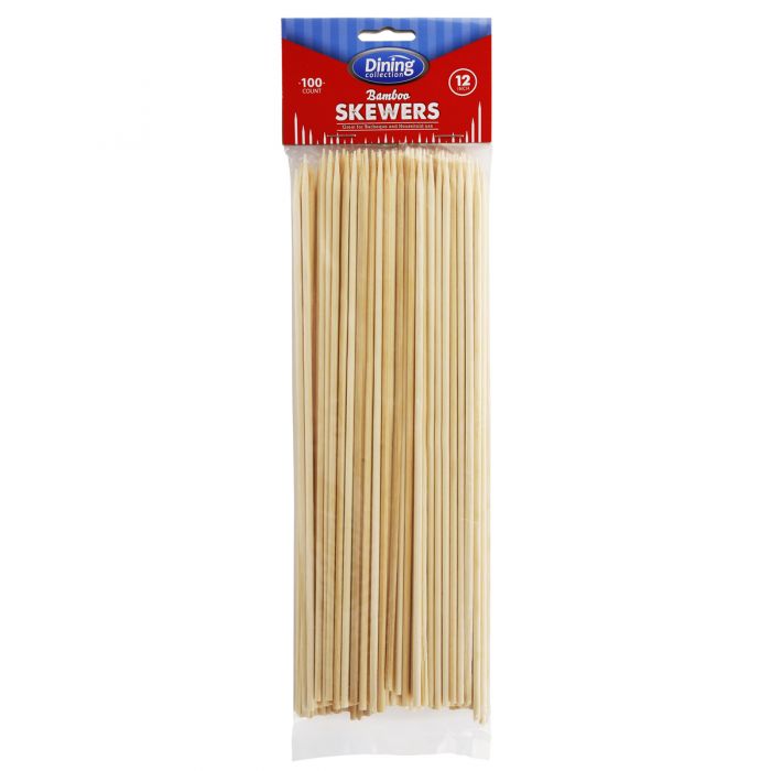 Dining Collection 12" Bamboo Skewers - 100 ct.