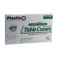 Plastico Super Heavy Duty Table Covers - 66" x 160" - Clear - 10 Count