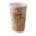 Dining Collection 16 oz. Hot Paper Coffee Cups w/o Lids - 15 Count