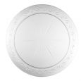 Embellish 9" Dinner Plates - Clear Plastic - 20 Count