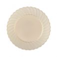 Poise 6" Dessert Plates - Ivory Plastic - 18 Count