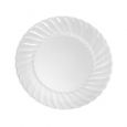 Poise 6" Dessert Plates - White Plastic - 18 Count