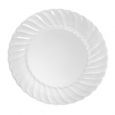 Poise 9" Dinner Plates - White Plastic - 18 Count