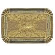 Dinning Collection 9" x 13" Paper Serving Tray - Gold