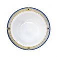 ChinaWare Elegant 12 oz. Salad Bowls - White/Cobalt/Gold - 10 Count