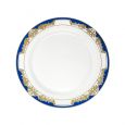 ChinaWare Royal 7.5" Salad Plates - White/Cobalt/Gold - 10 Count