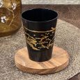 Dining Collection 7 oz. Round Tumbler - Marble Black & Gold - 18 ct.