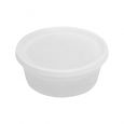 Plastico 8 oz. Packed Soup Container w/ Lid - Retail Pack - 6 Count
