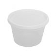 Plastico 16 oz. Packed Soup Container w/ Lid - Retail Pack - 5 Count