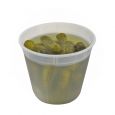 Plastico 86 oz. Clear Round Containers - 200 ct. - Bulk Packaging