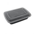 Plastico 38 oz. Microwavable Bento Containers - Rectangular - 4 ct.