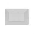 Shapes Collection - Rectangular 7.5" Dessert Plate (White) - 10 Count